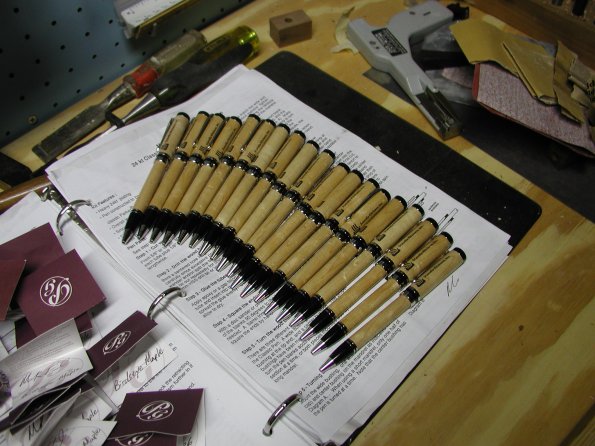 Collection of Engraved Scandia Pens