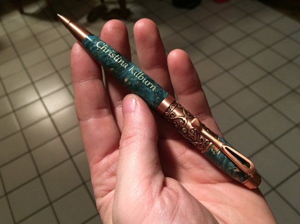 Turquoise Maple Burl Filibelle Pen