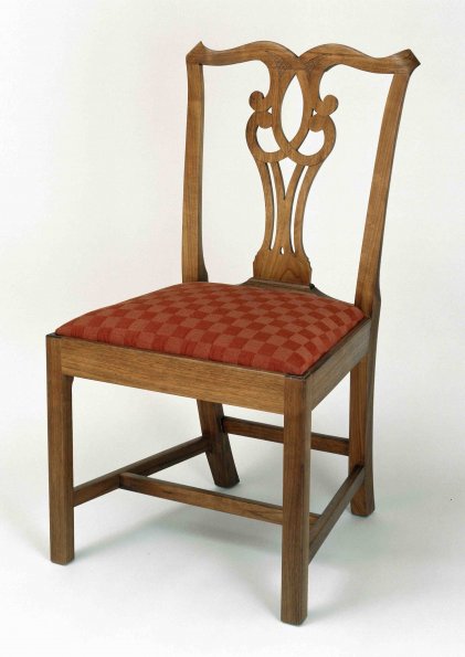Walnut Chippendale Side Chair  11-27-10